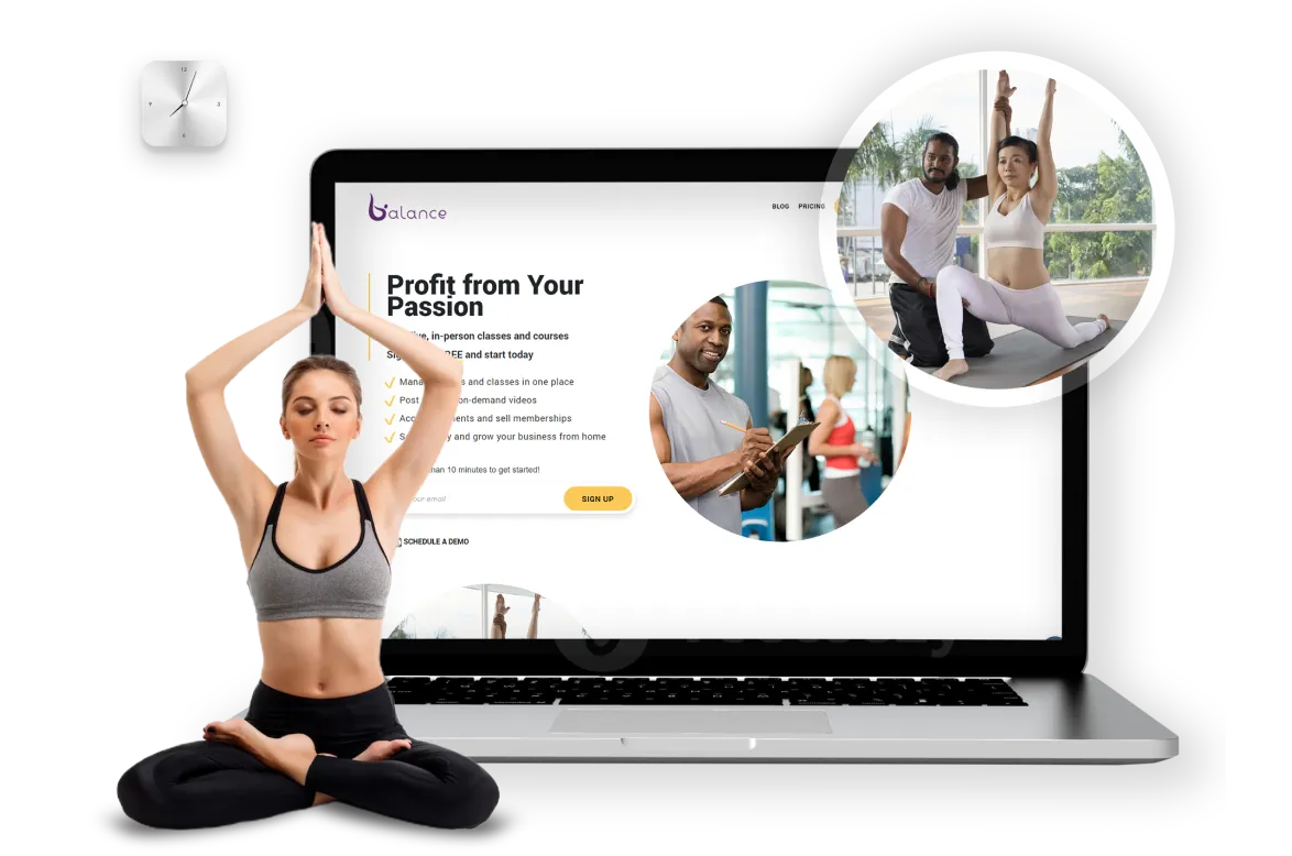 Online Platform for Yoga and Fitness Studios Interface