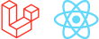 Laravel + React.js Logo