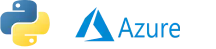 Python with Microsoft Azure Logo