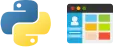 Python with GUI Tools Logo