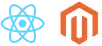 React Native with Magento Logo