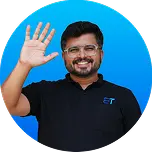 A Photo of Sandip Waving Hand