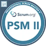 Scrum.org PSM II Professional Scrum Master Logo