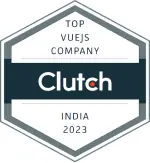 Clutch Top Vue.js Company India 2023 Logo